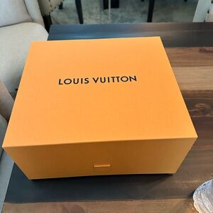 Louis Vuitton Orange Box with Black Logo